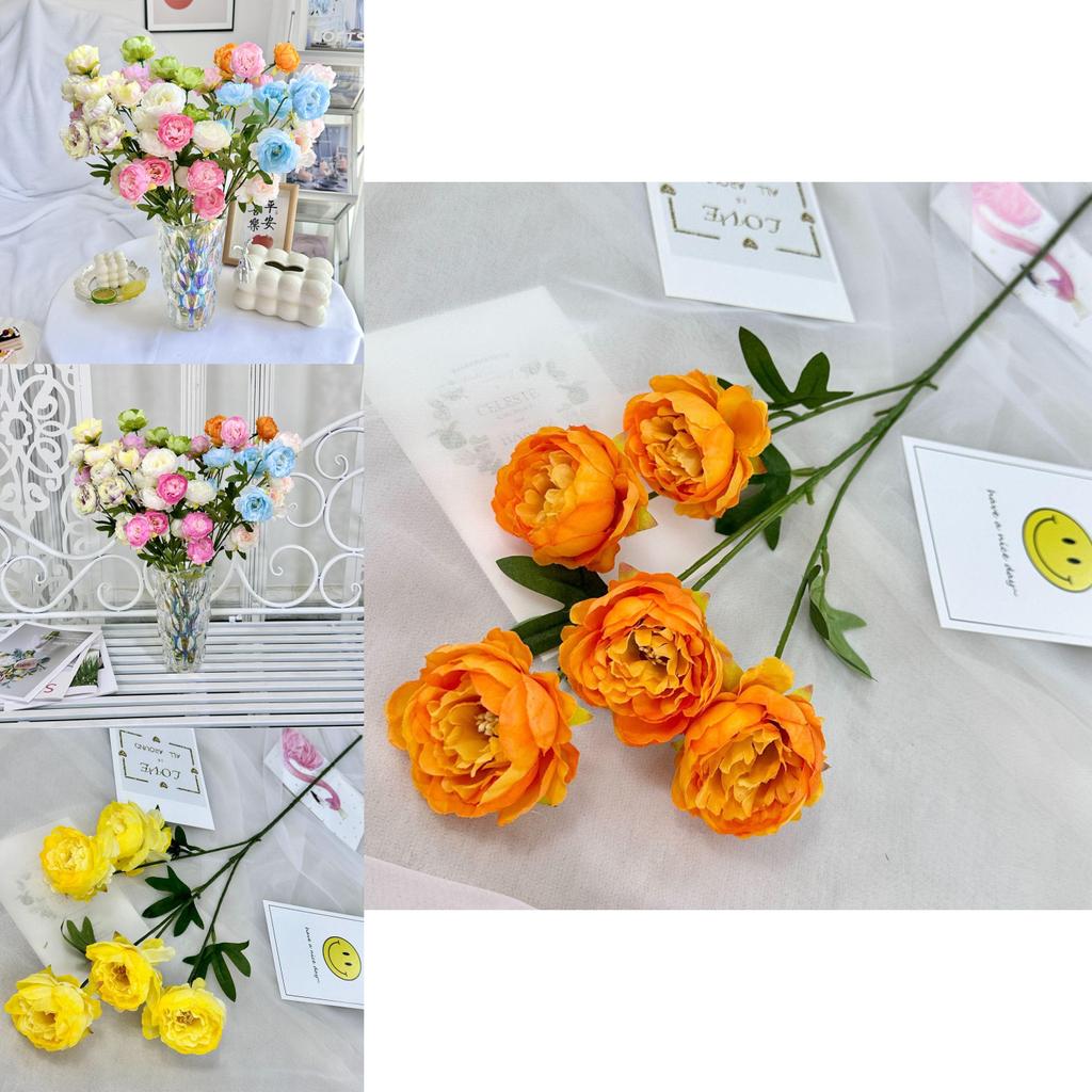 Ouyang Yang Peony Simulated Flower 12 Color Options For Wedding Decorations And Studio Photography