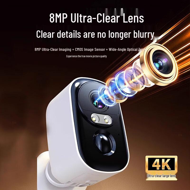 Network Eye 8MP 4G Wireless Battery Outdoor PTZ Security Camera