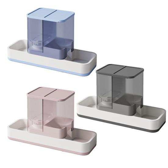 Automatic Pet Feeder And Water Dispenser 2 in 1 Cat Feeder Dish Pet Food And Water Feeder for Small Medium Pets Cat Dog Puppy