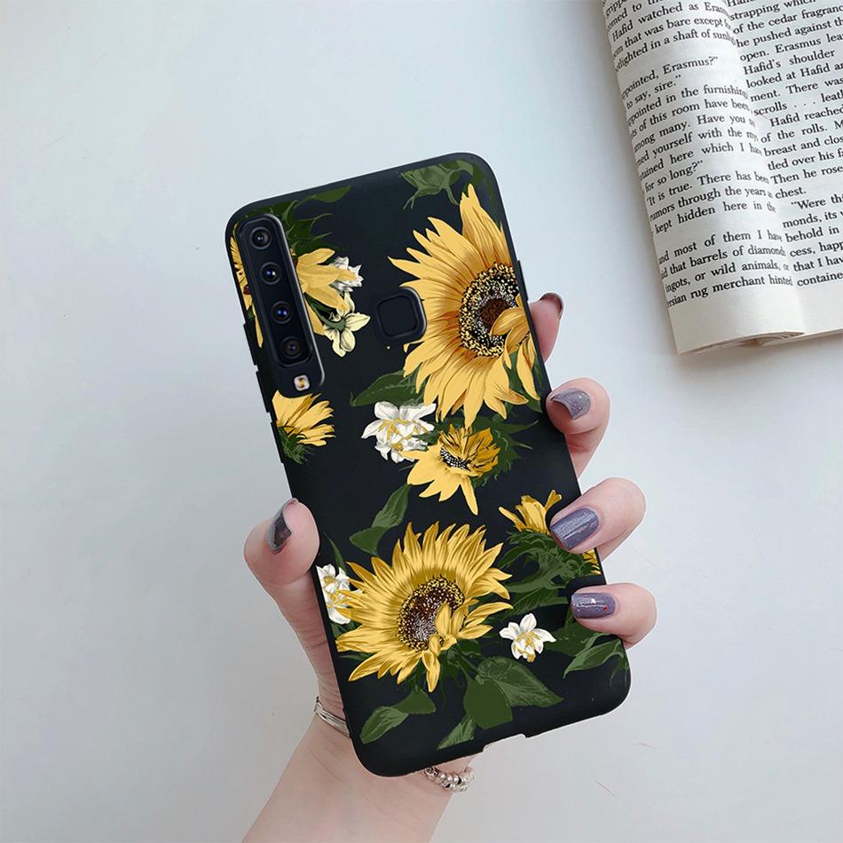 Flower Phone Case For Samsung A9 2018 A920 SM-A920F Back Cover Silicone Painted Soft Fundas for Samsung Galaxy A9 A 9 2018 Cases