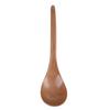 5Pcs Wooden Soup Spoon with Curved Handle Multi Purpose Rice Scoop for Home Kitchen(Wood Color )