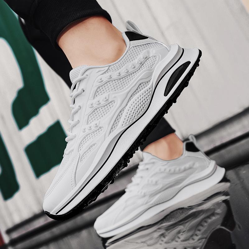 Summer Men's Low-top Mesh Sneakers Fashion Niche Harajuku Platform Shoes Personalized Student Breathable Casual Shoes