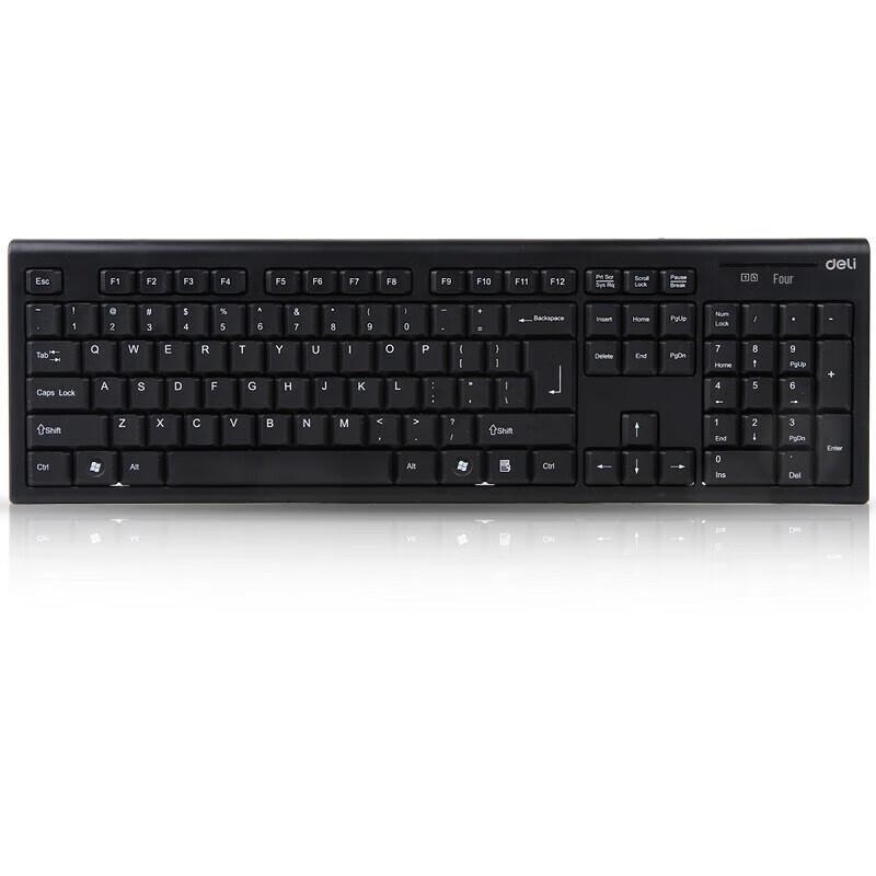 Deli Wireless Multimedia Keyboard and Mouse Combo