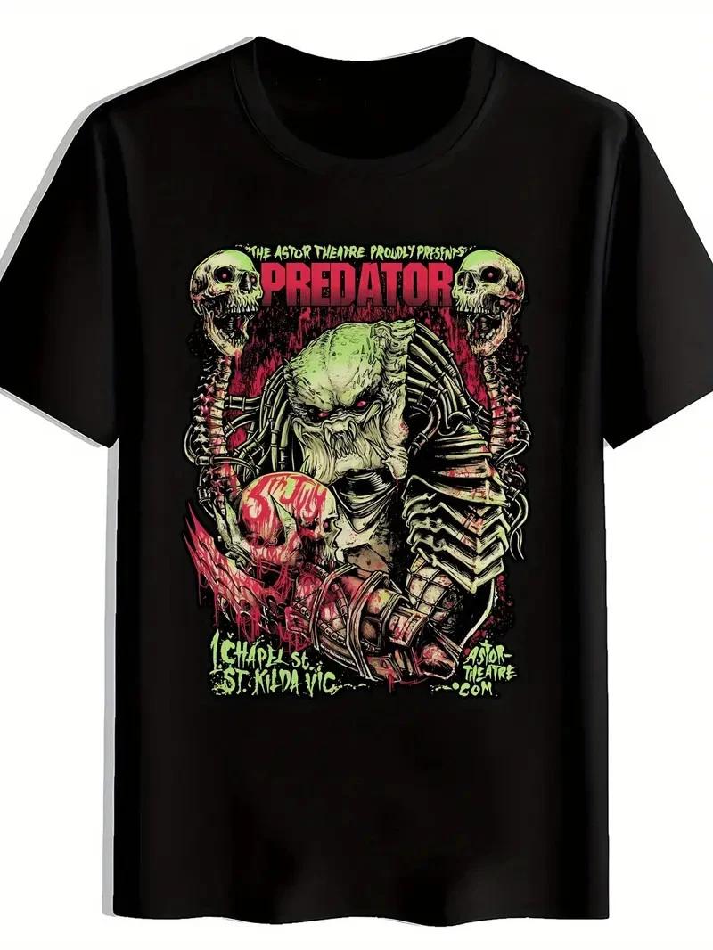Predator Retro Rock Band Graphic T-Shirt M