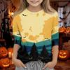 Kids Halloween 3/4 Sleeve T-Shirt for Boys and Girls