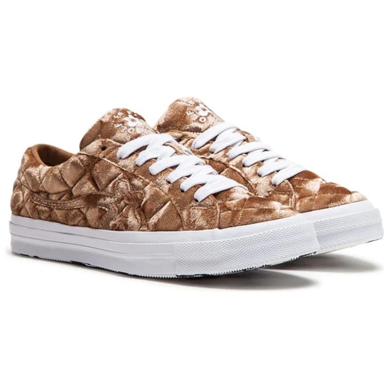 Golf Le Fleur X Converse One Star Trendy Comfort Low-Top Espadrilles Unisex Brown