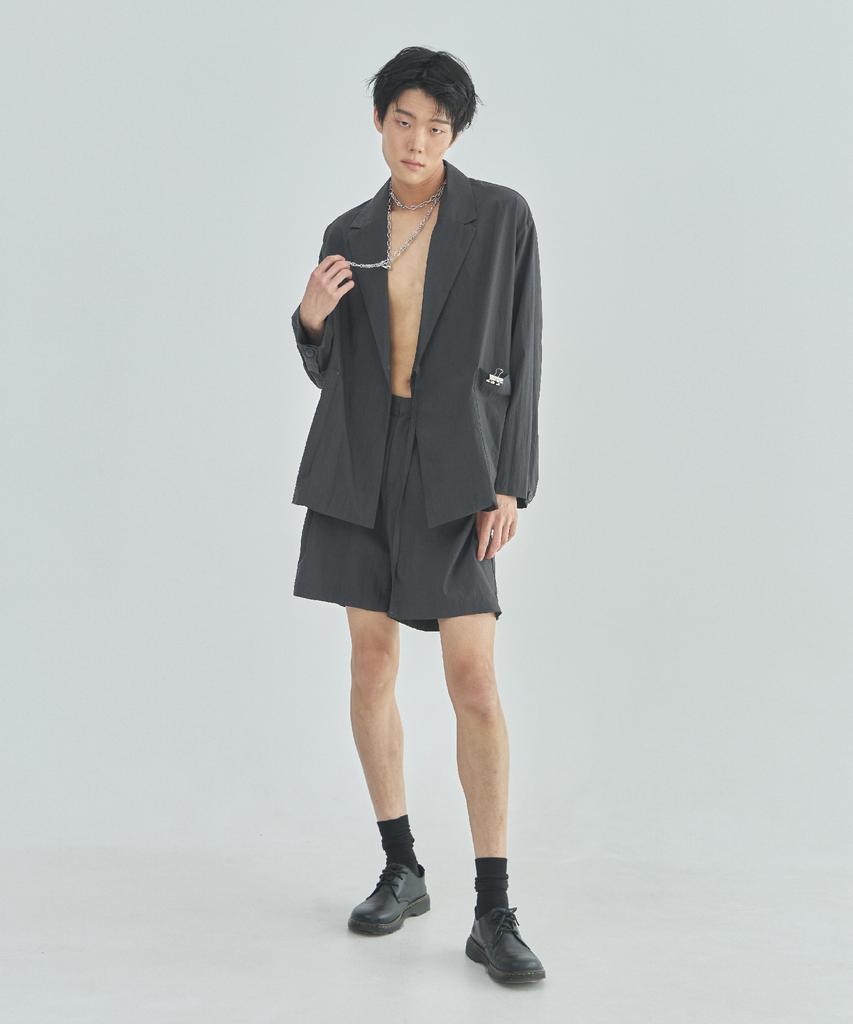 Ladeuedisyeon Roum Shorts_Charcoal