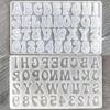 Letter Resin Casting Molds DIY Alphabet Number Casting Mold Jewelry Craft Tools
