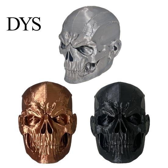 Část pro úpravu vozidla Kryt tažného zařízení Lebka, Univerzální tažná koule 3D tištěný Prachový Tvrdý Styl Krytka nářadí nákladního vozidla s texturou prasklin,