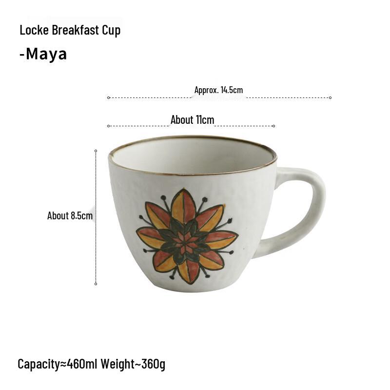 OLOEY Maya Ceramic Breakfast Mug
