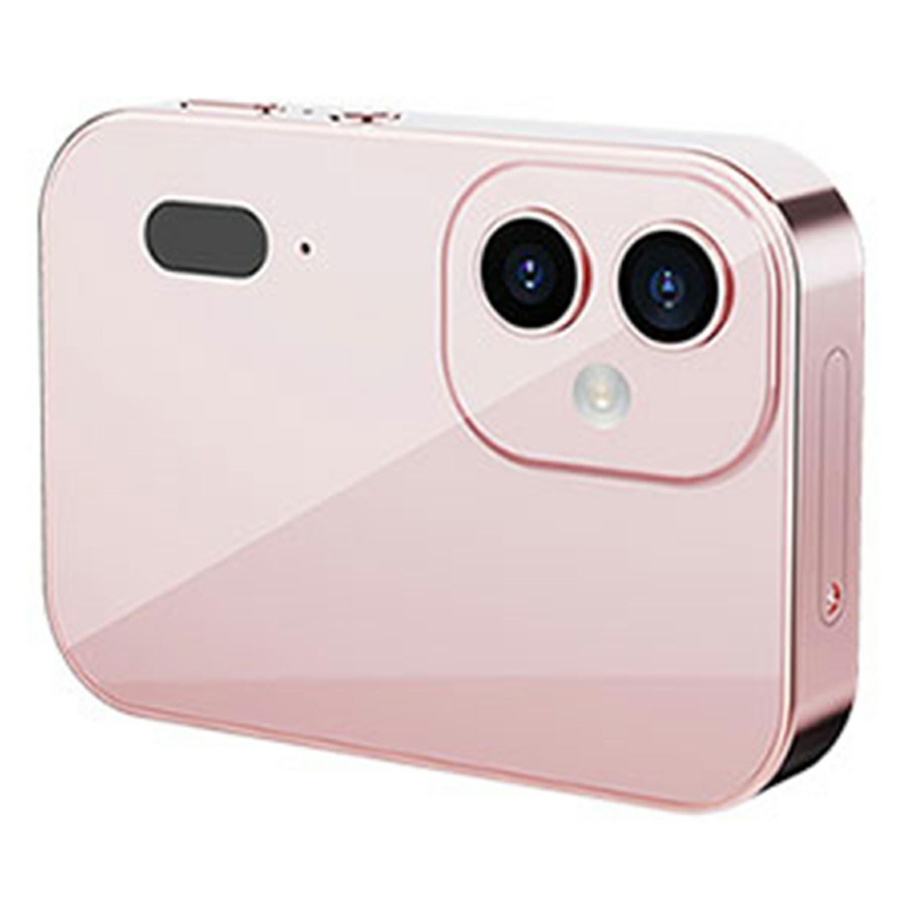 

D6 3-об єктивна CCD-камера 4K Цифрова відеокамера Сенсорний екран Карткова камера з картою пам яті 128 ГБ Pink