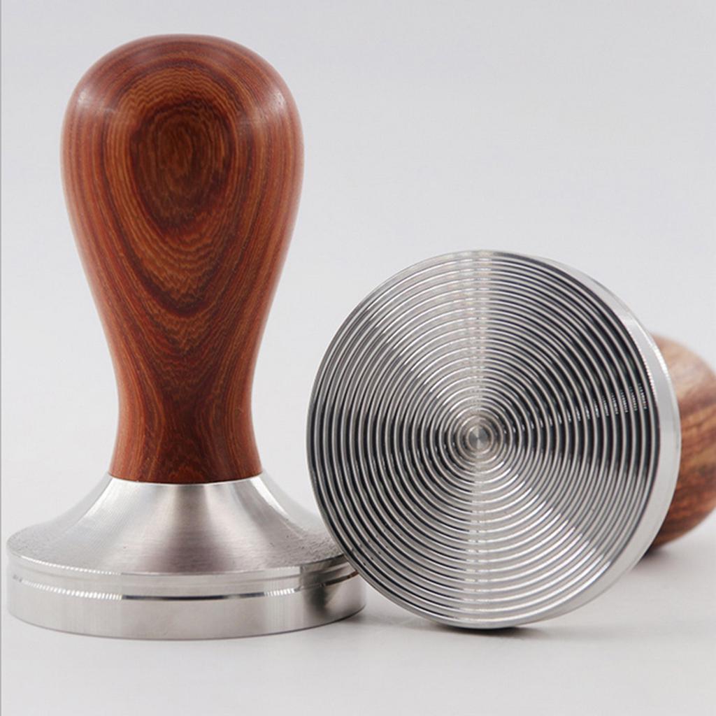 Barista Espresso Coffee Bean Tamper Stainless Base Wood Handle Heavy Duty Barista Espresso Coffee Bean Tamper Stainless Base Wood Handle Heavy Duty
