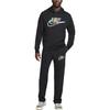 Nike Club Fleece Logo Print Comfortable Straight Leg Knit Sweatpants Men Bottoms Black FZ0775-010