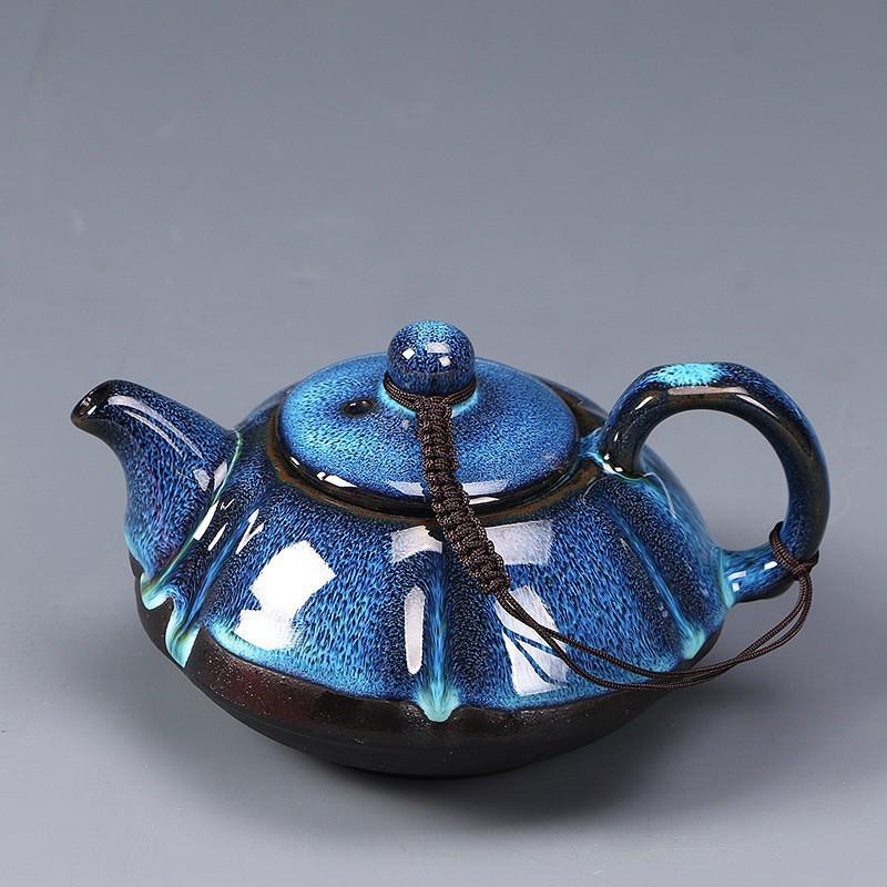 Kiln-Changed Tea Cup Single Ceramic Tea Cup Tasting Cup Kung Fu Tea Set Tenmoku Jian Zhan Master Cup Tea Bowl