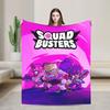 Squad Busters Game  Blanket Quality Warm Soft  Throw Blanket Winter Picnic Couch Chair Sofa Bed Novelty Bedspread