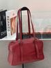 Korean Style 2025 Simple Large Capacity Underarm Handbag, Vegetable-Tanned Leather