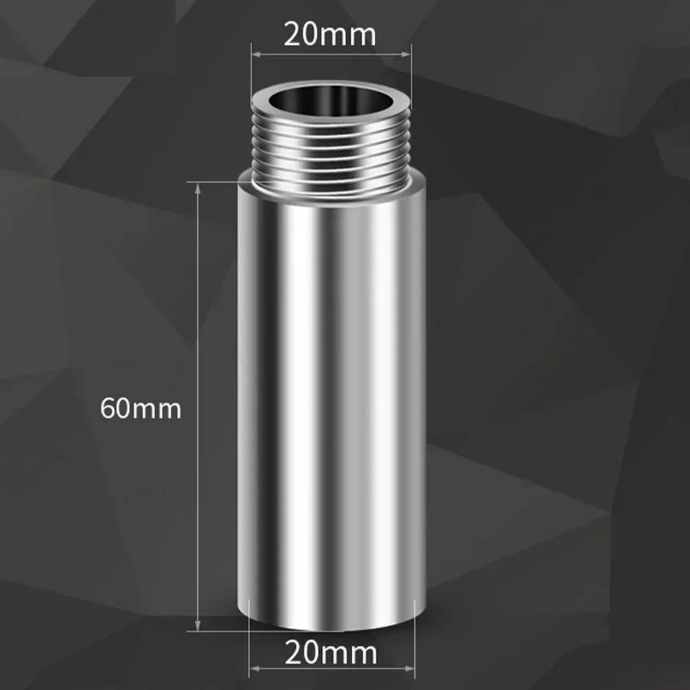 Rura przedłużająca słuchawkę prysznicową 10-60 mm Stal nierdzewna Przedłużka prysznicowa do łazienki Akcesoria do sprzętu łazienkowego gray