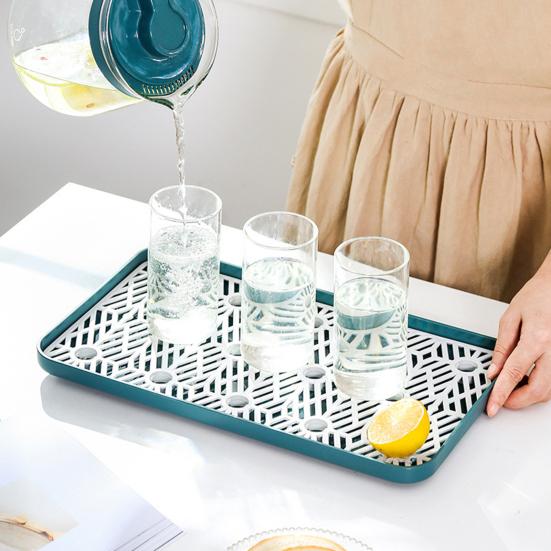 Dust-proof Cup Drying Rack Multifunctional Plastic Draining Glass Cup Holder Stand Home Decoration