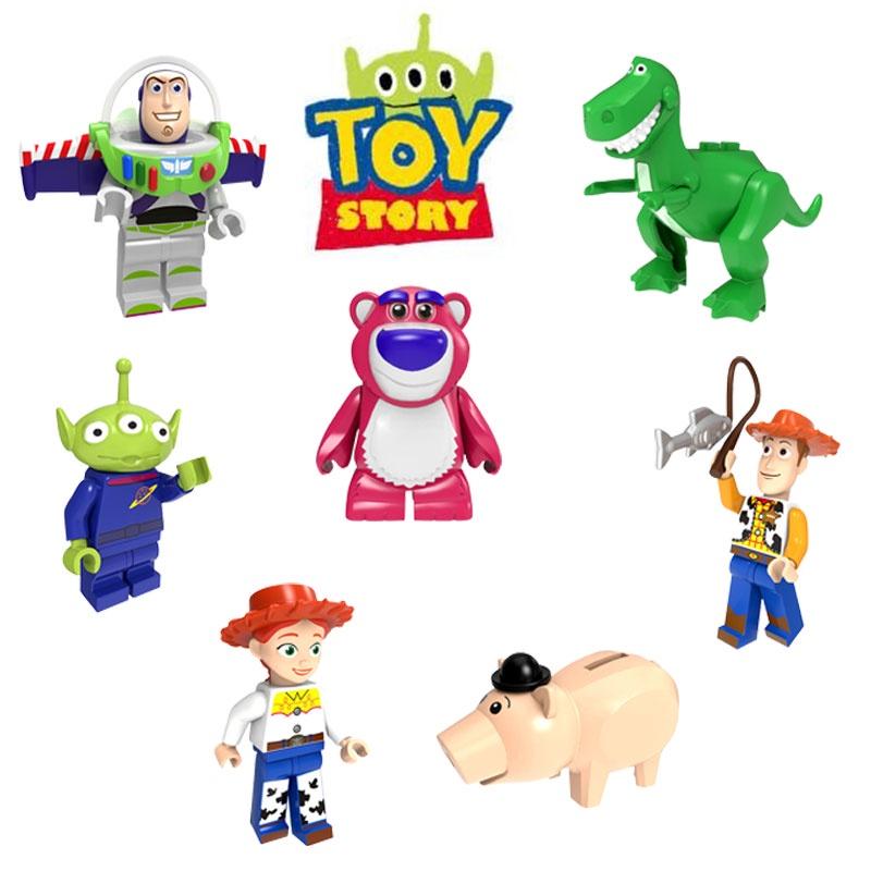 Toy Story Stavebnice Plastové Hračky Postavičky Pro Děti Výška 4,5 cm