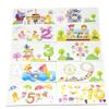 1-10 Digital Wooden Toys 10pcs Card Matching 3D Puzzle Kids Early Learning Cartoon Animal Math Puzzl