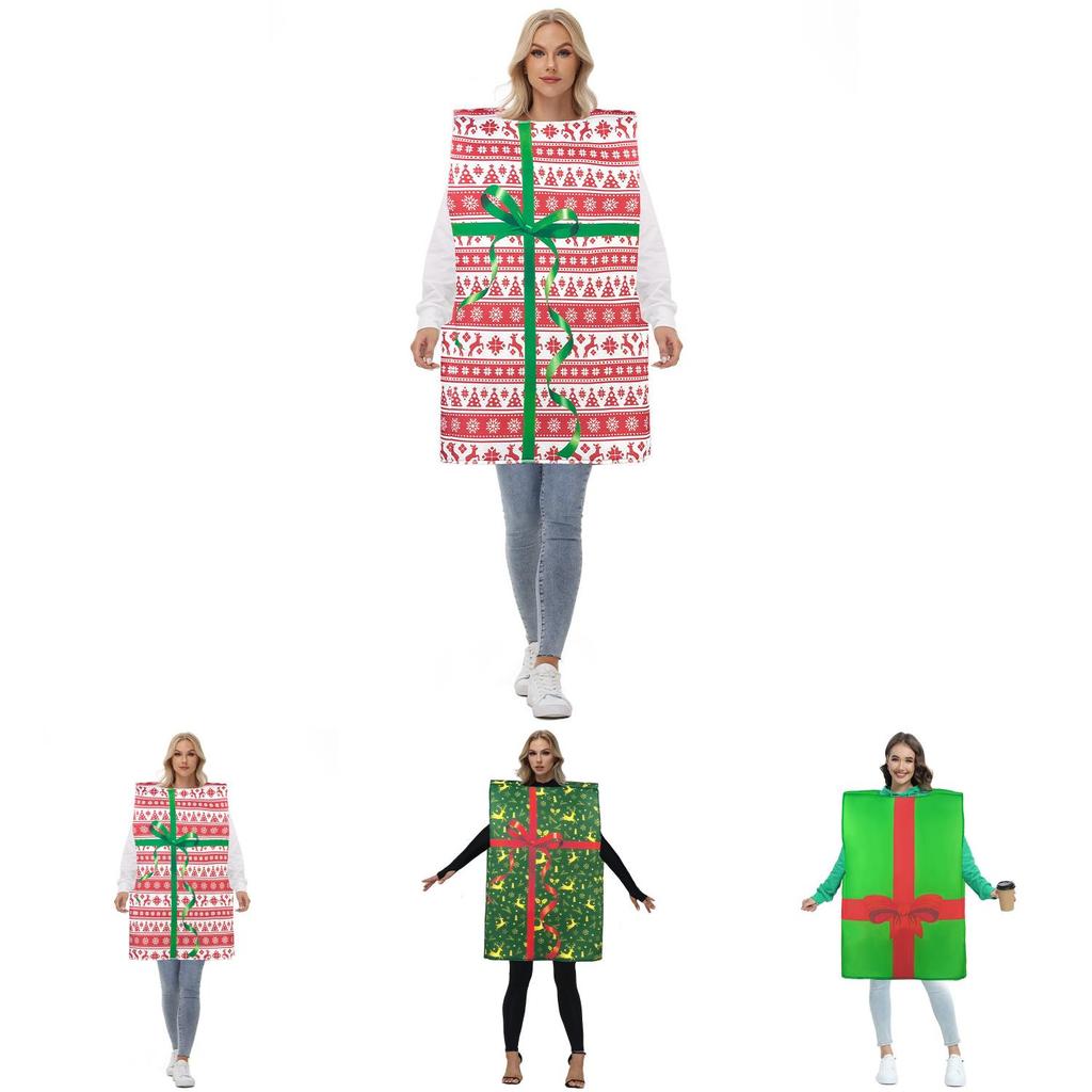 Christmas Family Costume Set With Polyester Fabric For Holiday Parties And Stage Performances