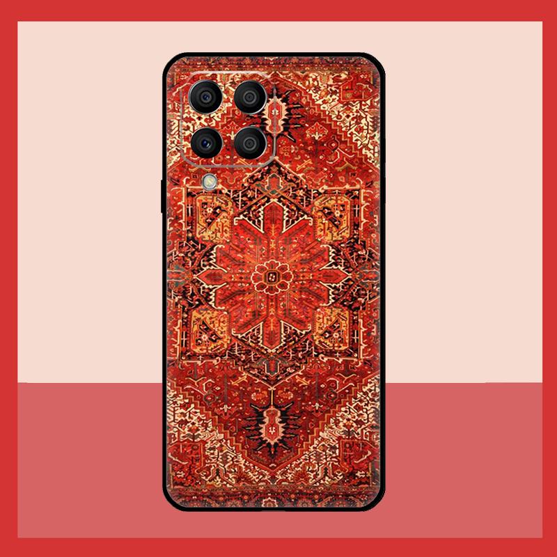 Persian Carpet Floral Pattern Case For Samsung Galaxy M11 M31 M14 M34 M54 M12 M32 M52 M15 M13 M06 M16 M36 M56 M53 M35 M55