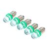 5PCS E10 LED Screw Base Indicator Bulb Cold White 12V DC Light Bulb  Low Power Consumption