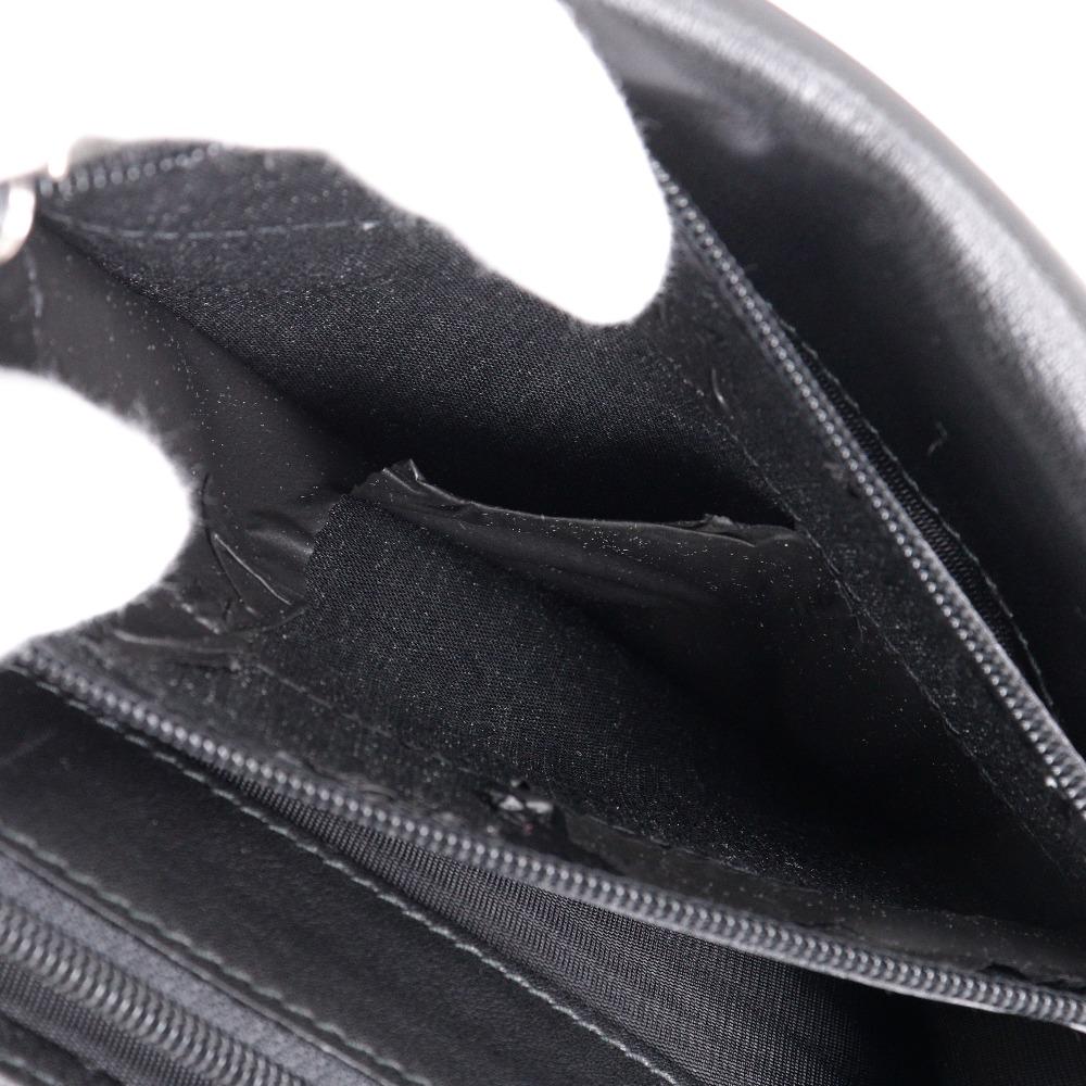 Salvatore Ferragamo Purse Black Calfskin Unisex Used