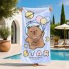 Animal c-capybara Towel Extra Large Beach Towel Quick Dry Sand Free Super Absorbent Lightweight