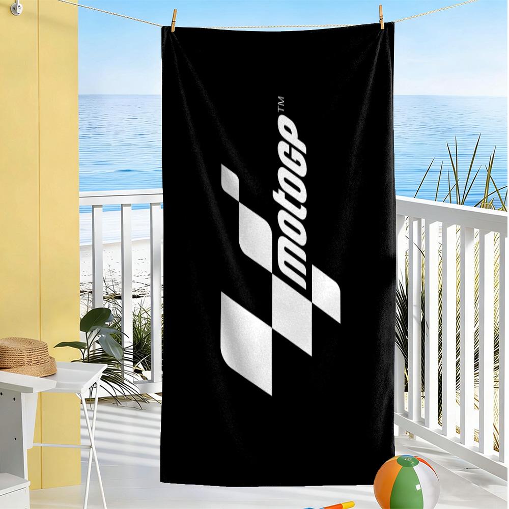 Motogp Flammen Logo Strandtuch Super Weiche Mikrofaser Schnelltrocknendes Gewebe Bequem Leicht