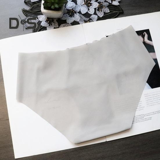 Women's Lace Underwear Seamless Low Waist Briefs Soft Stretchy No Show Bikini Panties Female Invisible Slip Underpants