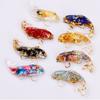 Natural Crystal Resin Crafts Wedding Accessories Artificial Fish Car Pendant Fish Ornaments
