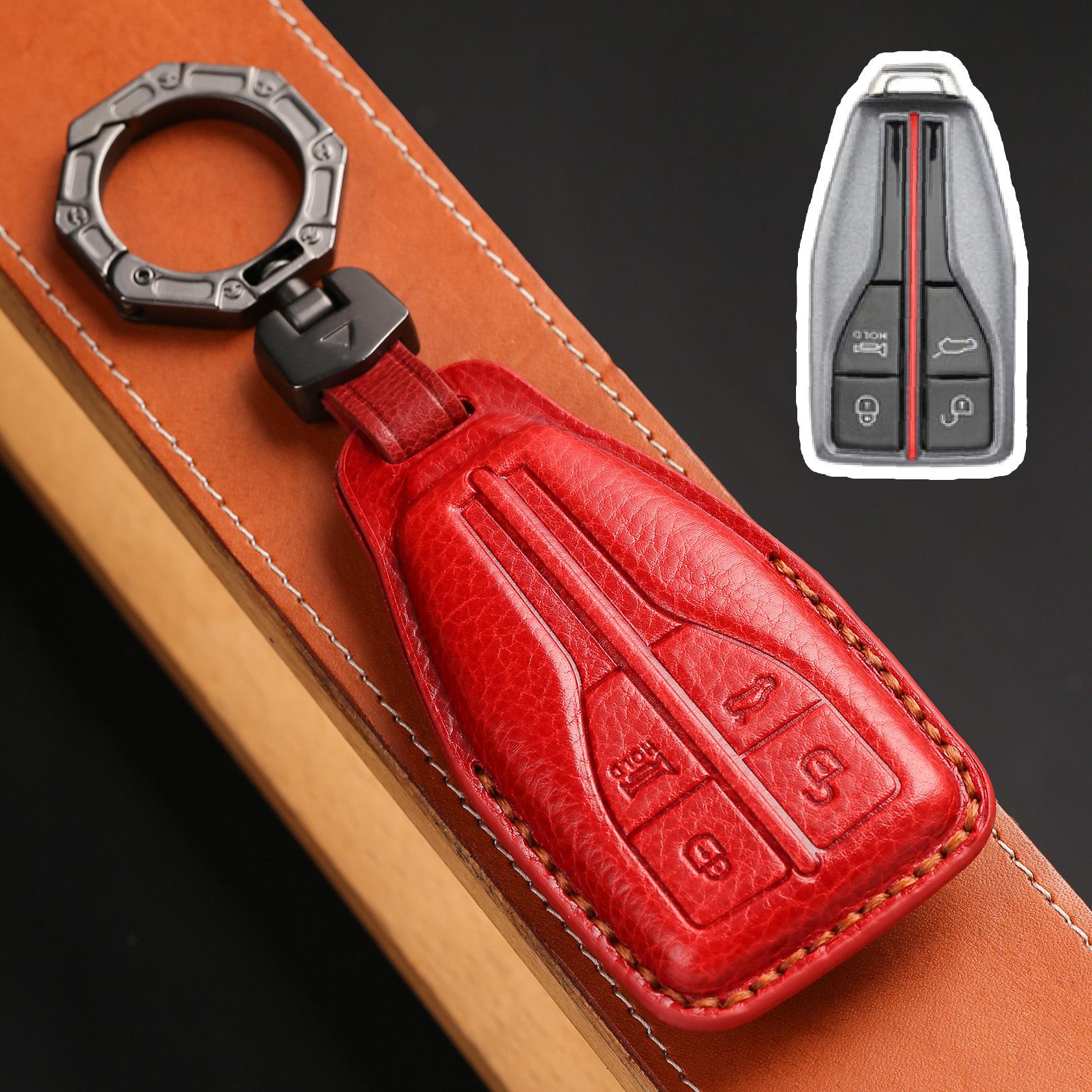 

Применимо к комплекту ключей Hongqi hs5 2022 Hongqi hs5 высококачественная кожа hs7 сумка для ключей от автомобиля принадлежности мужские