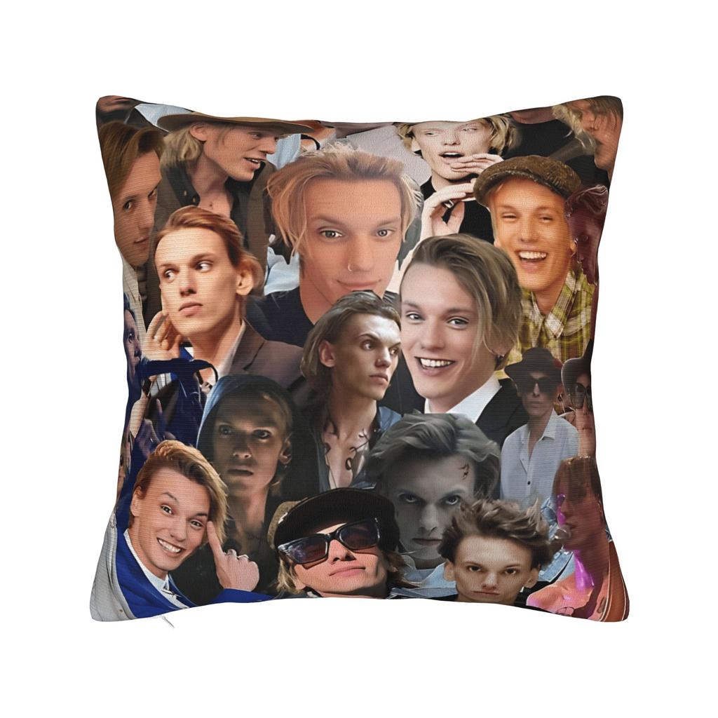 Pillow Cover Jamie Campbell Bower Abstract Collage Cute Funny Pillow Case For Sofa Home Decor Pillowcases