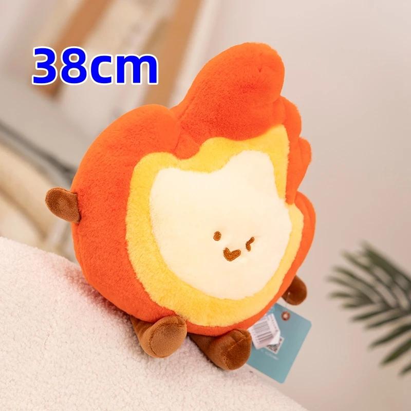 Funny Fashion Simulation Bonfire Plush Toy Soft Stuffed Cartoon Fire Doll Creative Home Living Room Pillow Cushion Decor
