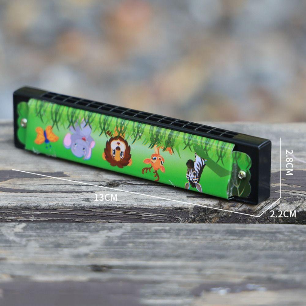 Metal 16 Holes Harmonica Educational Mouth Organ Painted Harmonica Teaching