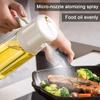 2 In 1 Oil Sprayer Bottle Dispenser for Kitchen Ergonomic Handle Oil Sprayer Control Oil Amount Simplify