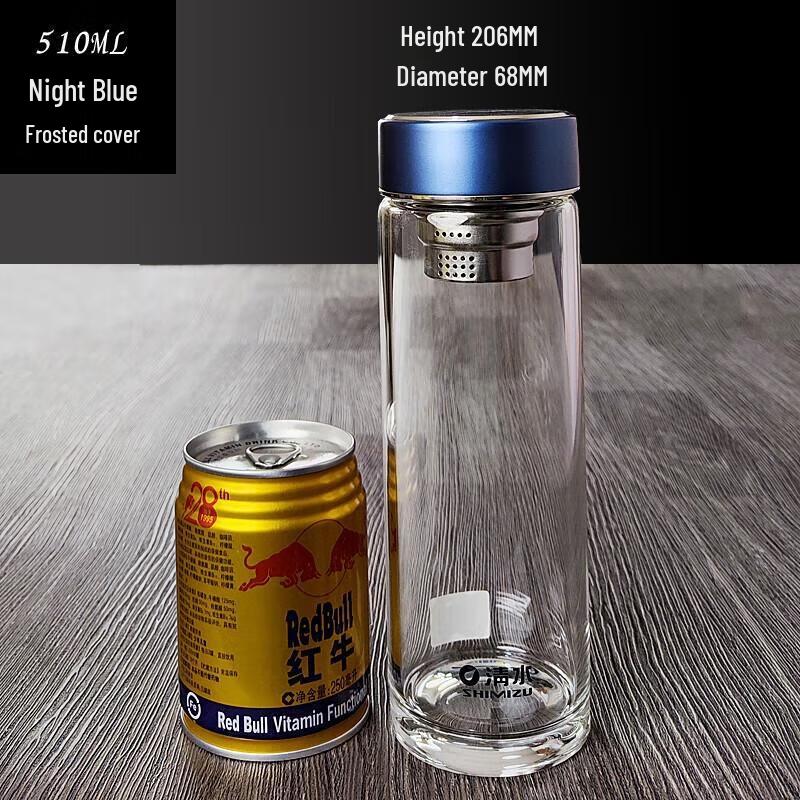 Thickened High Borosilicate Single-Layer Glass Water Bottle
