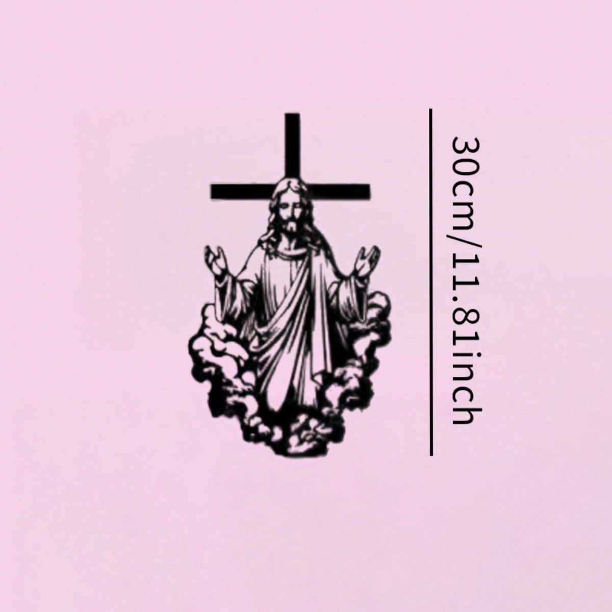 Metal Wall Art Jesus Christ Cross Sculpture Christian Home Decor Inspirational Gift разноцветный