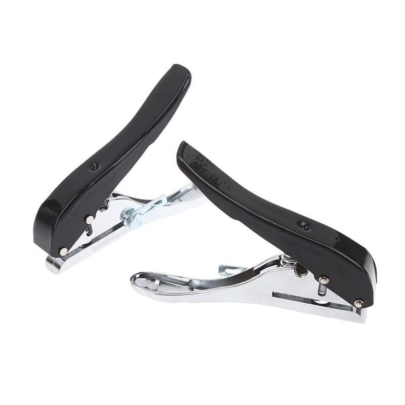Manuelle Stanz-Kantenanleimzange 8/10 mm Loch Stanzwerkzeug für Kunststoffplatten Papier PVC ABS Öffner Nagelloch Abdeckzange