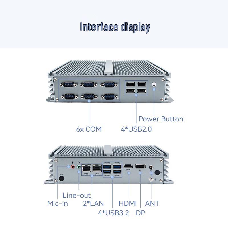 Yanqin Fanless Embedded Industrial Mini PC with Dual LAN (CN Version)