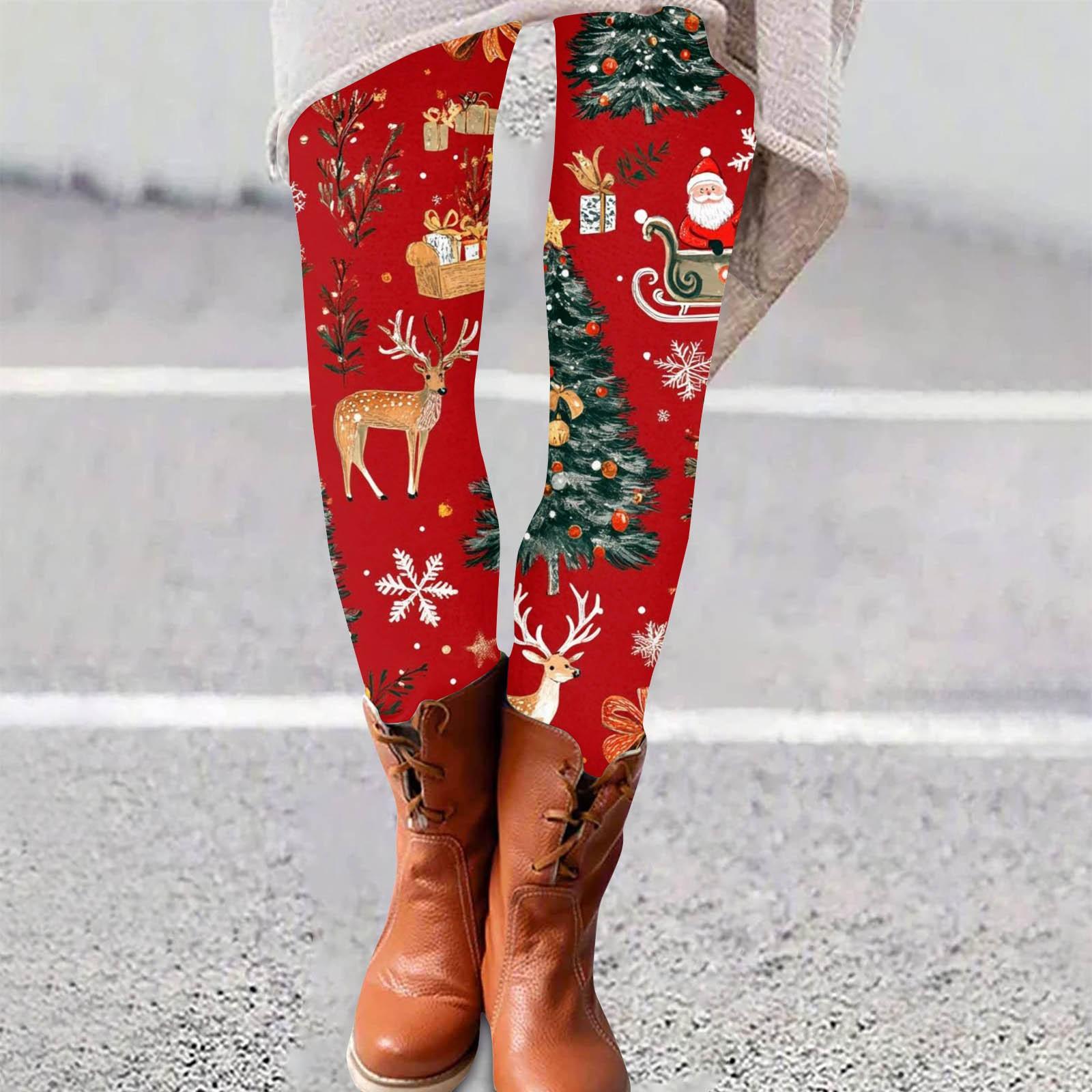 

Женские брюки с рождественским принтом, эластичные, мягкие, повседневные, домашние, спальные брюки XXXL коричневый