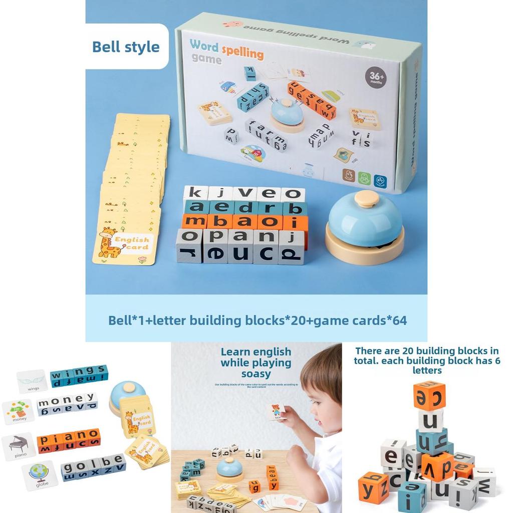 Wooden Kids English Spelling Game With Interactive Word Battles For Learning And Development