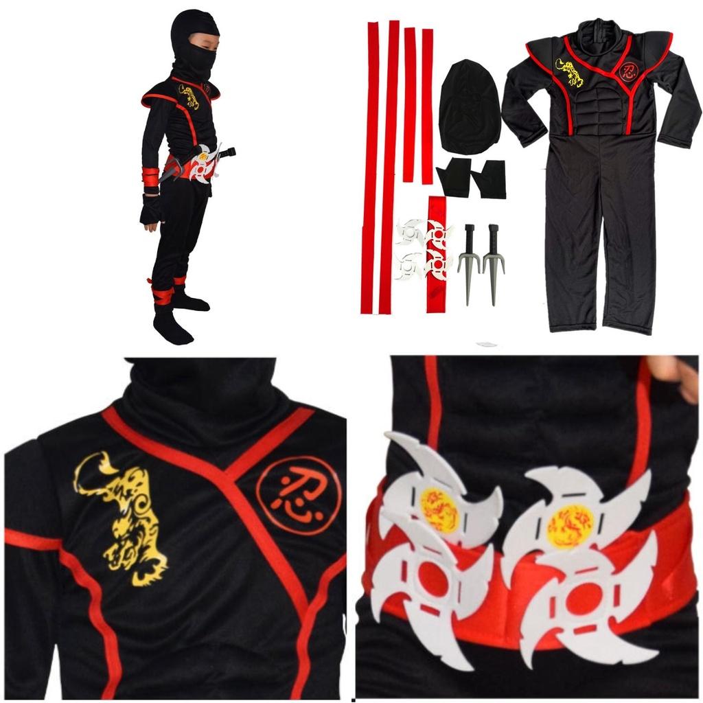 Nový Halloweenský Cosplay Anime Kostým Pro Děti Samurajský Kostým Ninja Oblečení Od Yixi Apparel Vhodný Pro Divadelní Představení