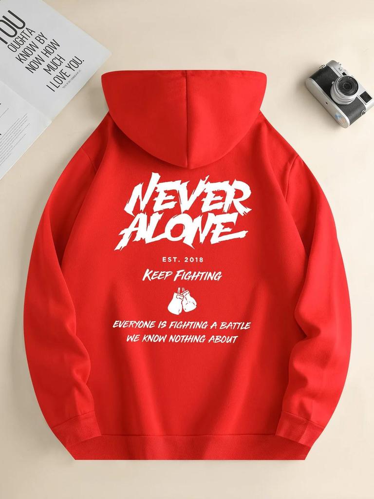 Everyday Versatile Set Hooded Sweatshirt Men'S Letter Printe