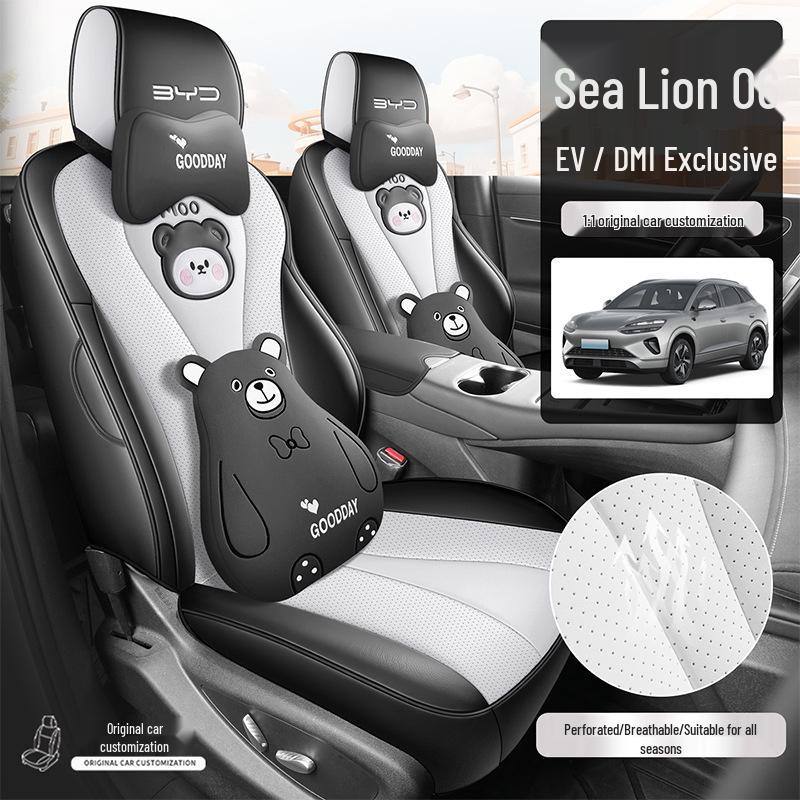 BYD Sea Lion 06dmi/06ev Leather Seat Covers - Full Coverage Cushion Special