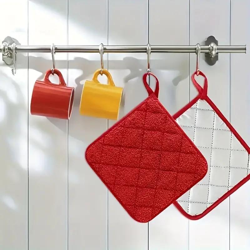 1/2PCS Heat Resistant Towel Pot Holders Cotton Non-slip Mat Holder Hot Pads Table Placemat Accessories Kitchen Baking