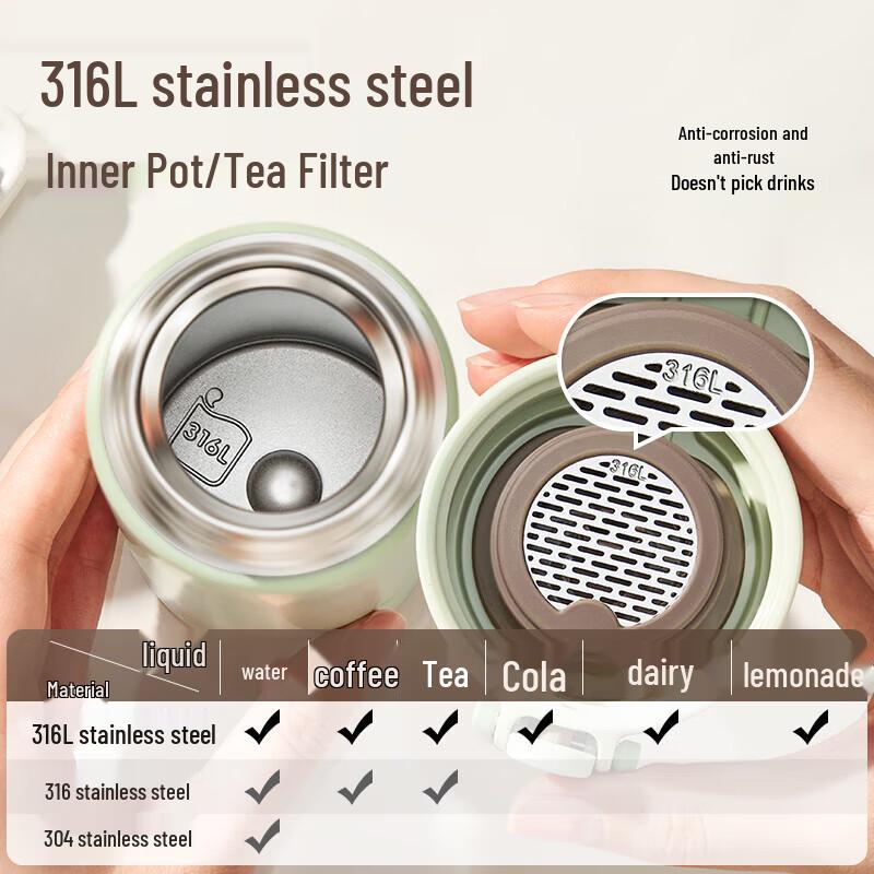 SUPOR 316L Stainless Steel Thermal Mug