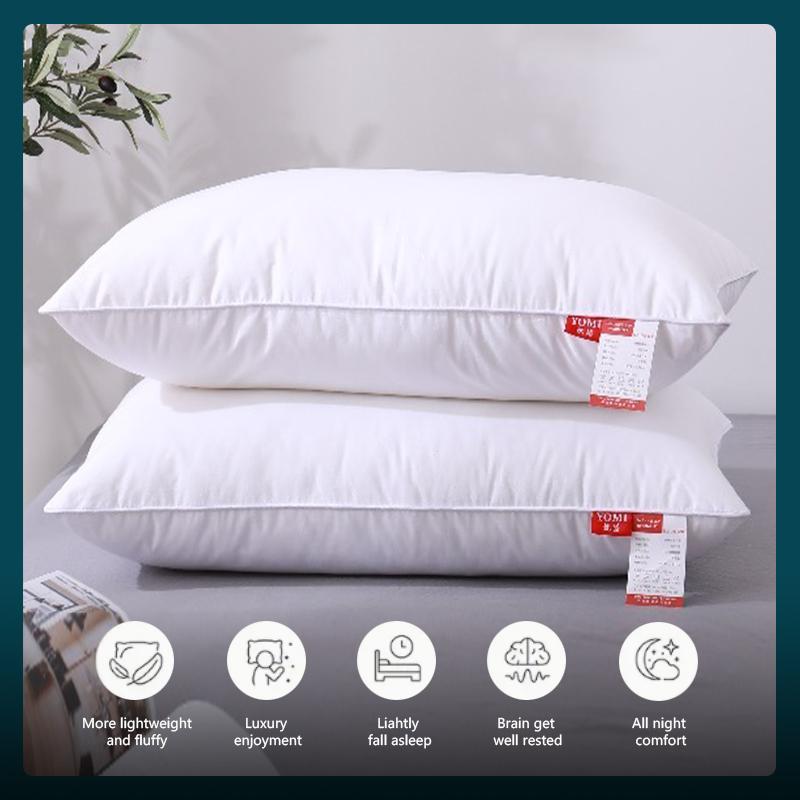 1pc Soft Quilted Pillow for Comfortable Sleep and Guest Room Decor - Perfect for Bedroom and Hotel Bedding