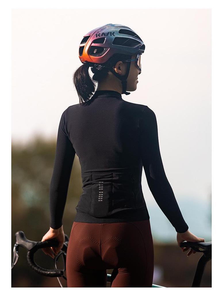 Lampada Women's Long-Sleeve Fleece Cycling Jersey - 5-15 Degrees, Autumn/Winter